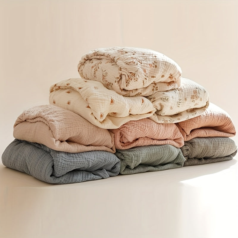 Floral Muslin Crib Sheets 2-Pack, 100% Cotton Baby Bedding for Standard 28 x 52 Inch Crib Mattresses, Soft Nursery Sheets in Mixed Colors