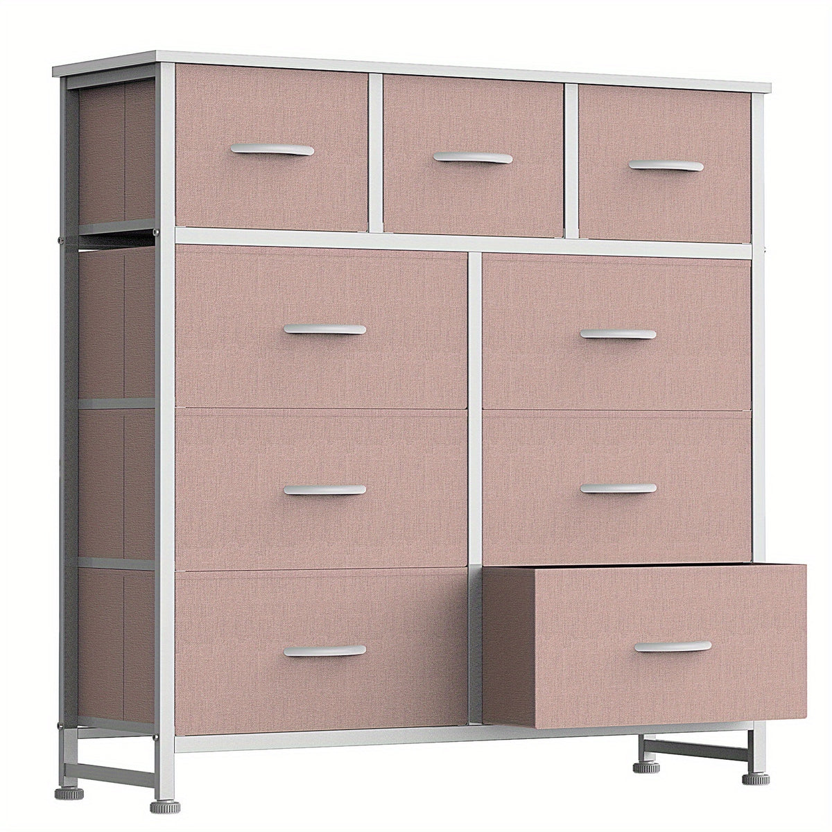 9 Drawer Storage Cabinet for Nursery and Bedroom, Chest of Drawers with Integrated Slide Rails, Multiple Color Options for Everyday Organization