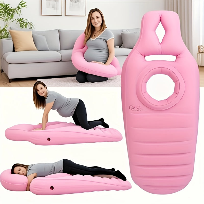 Maternity Face-Down Mattress Pad for Belly Support, Super-Soft Pregnancy Sleeping Pad, Cutout Design Provides Full-Body Comfort for Pregnant Women, Supports Side and Stomach Sleeping