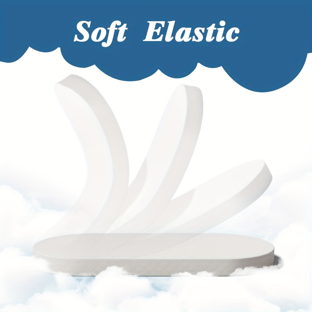 Bassinet Mattress Oval Foam with Removable Waterproof Cover, Baby Cradle Mattress in 15 x 30, 18 x 29 or 20 x 33 Inch Size Options