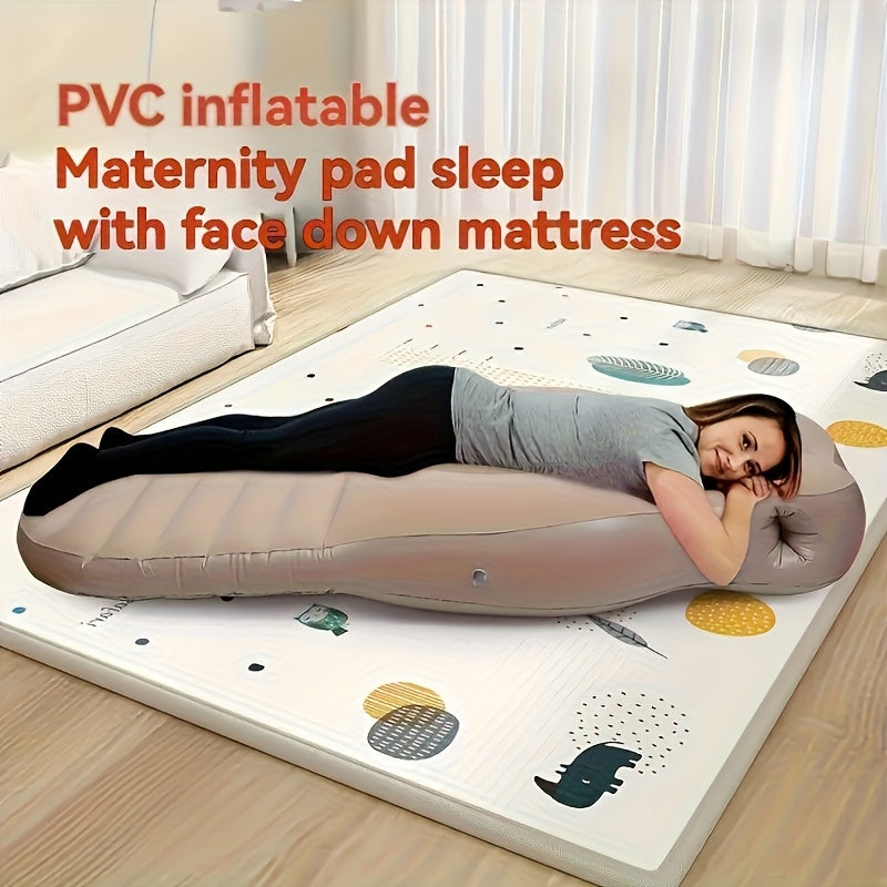 Maternity Face-Down Mattress Pad for Belly Support, Super-Soft Pregnancy Sleeping Pad, Cutout Design Provides Full-Body Comfort for Pregnant Women, Supports Side and Stomach Sleeping