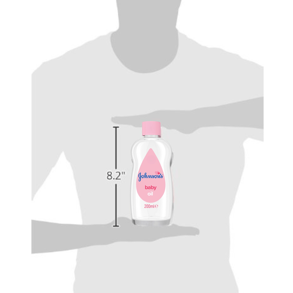 Baby Moisturizing Oil by Johnson's, 200ml Each, Pack of 2, Lightly Scented Mineral Oil for Gentle Massage and Daily After-Bath Skin Care