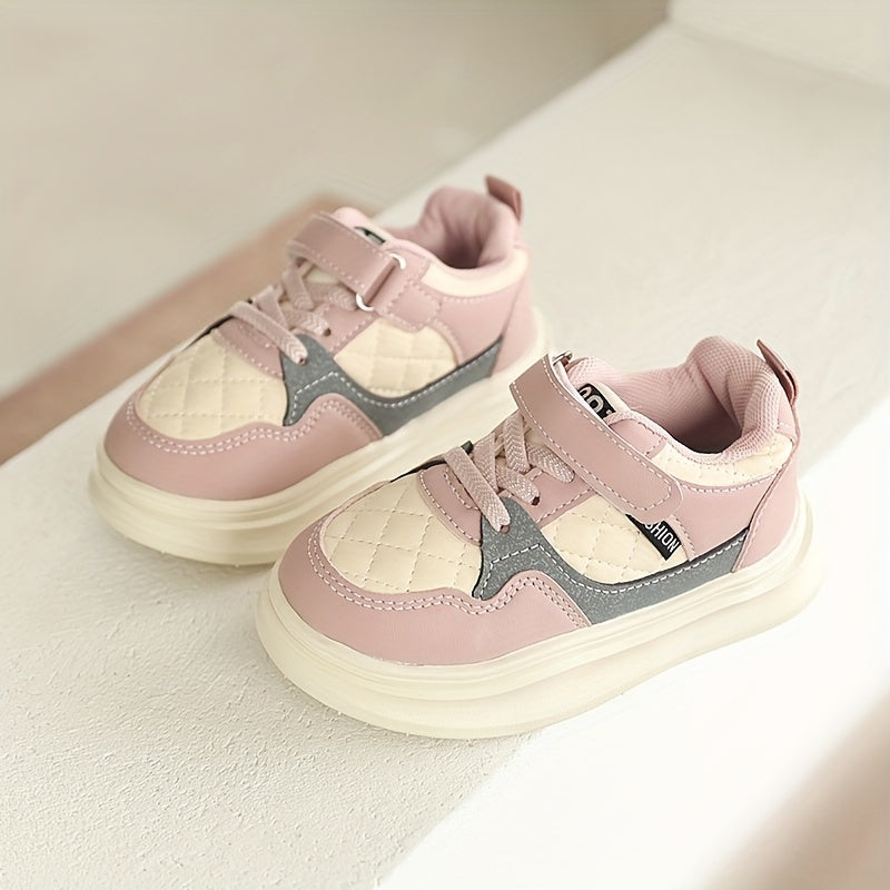 Kids Casual Sneakers with Round Toe and Low-Top Design, Cartoon and Bow-Detail Sport-Style Shoes for Toddler and Little Kid Spring Outfits