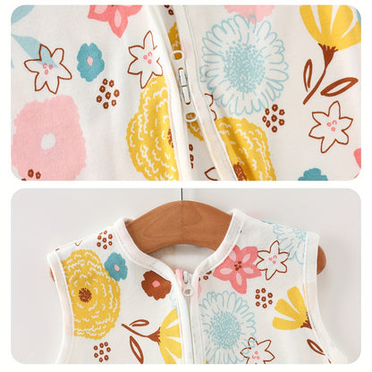 Baby Sleep Sacks 3-Pack with Two-Way Zipper, Newborn Wearable Swaddle Bags for Easy Diaper Changes, 0-6 Months, Blue Line or Pink