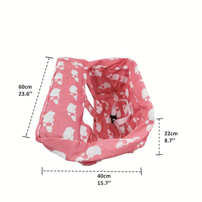 Shopping Cart Cover for Baby with High Chair Cushion, Soft Fold-Away Seat Protector with Adjustable Straps, Phone Pocket and Toy Loops