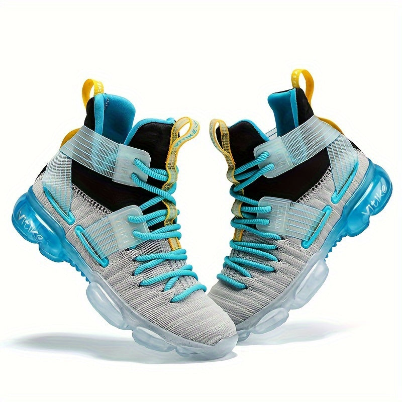 Blue Kids Running and Tennis Sneakers for Boys and Girls, Sporty Everyday Shoes in Little Kid and Big Kid Sizes for Active Casual Outfits