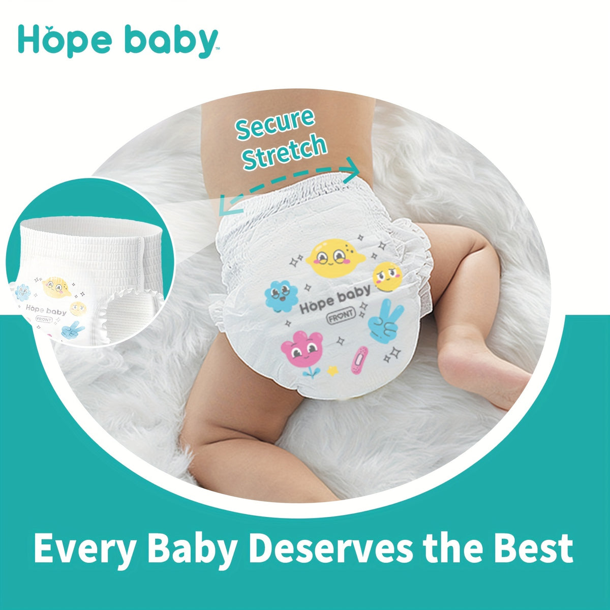 HOPE BABY Pull Ups Potty Training Pants, Premium Training Underwear 64-68 Count – Hypoallergenic Toddler Diapers for Sensitive Skin, Sizes L to XXXL, Comfortable Everyday Potty Training