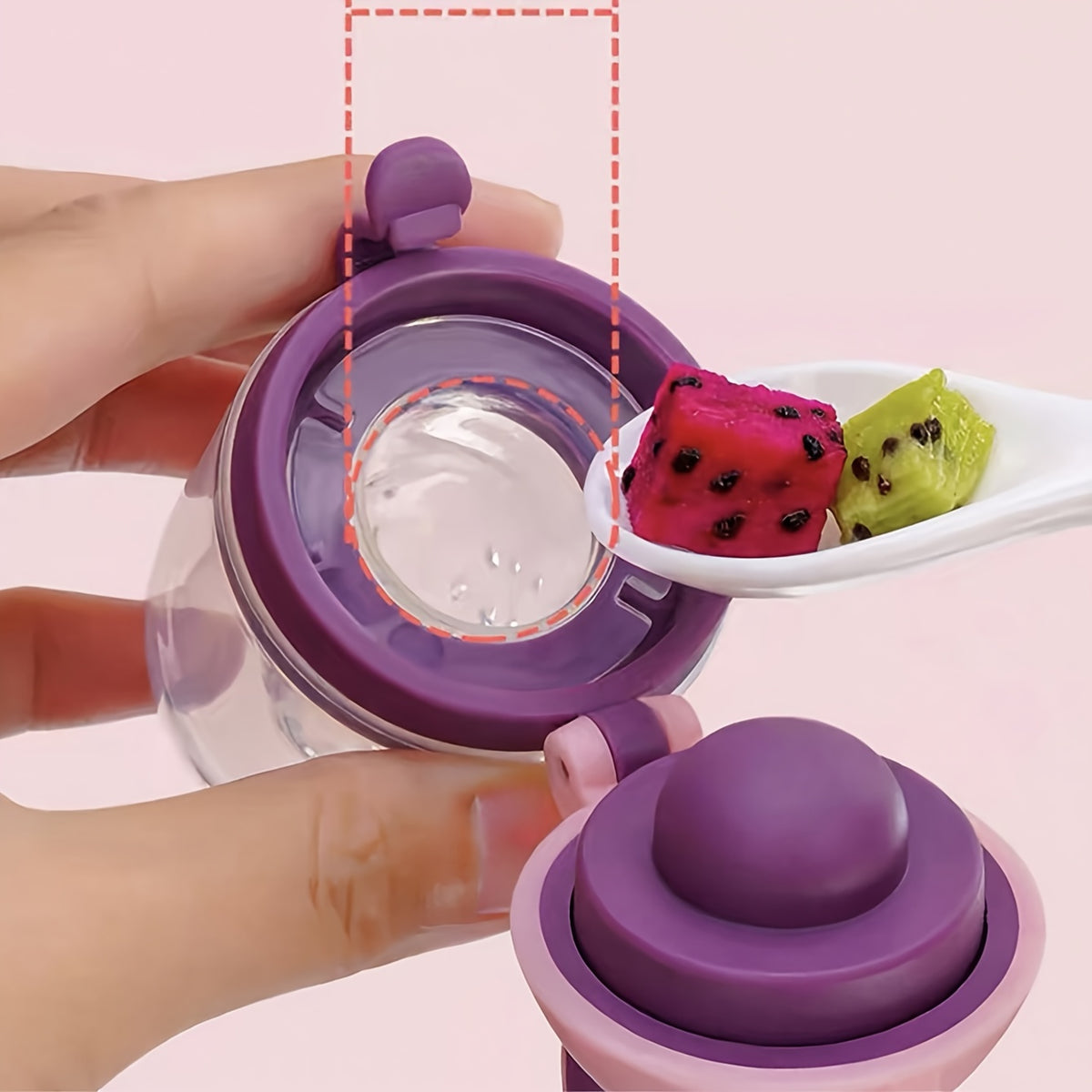 Baby Food Feeder Set, 7-Piece Silicone Squeeze Spoon Bottles and Fresh Fruit Feeders with Three Nipple Sizes for Everyday Complementary Feeding