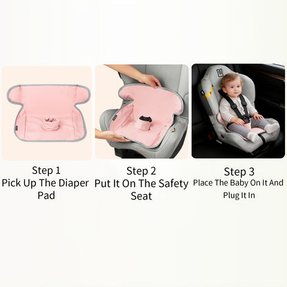 Potty Training Car Seat Pad for Toddlers, Waterproof Quick-Absorbing Washable Seat Protector for Strollers, Rockers and Car Seats, Ages 0-4