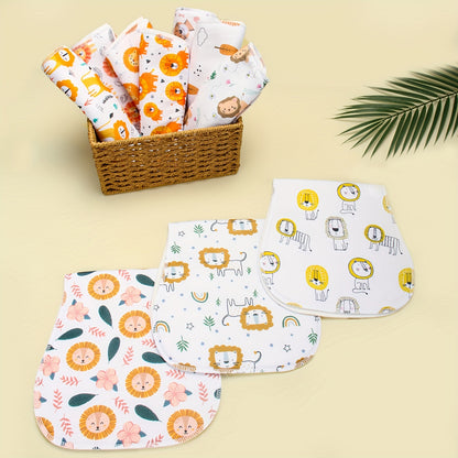 Baby Burp Cloths 10-Piece Set with Printed Style Options, Newborn Spit-Up Cloths and Washcloths for Boys and Girls, Everyday Feeding Essentials