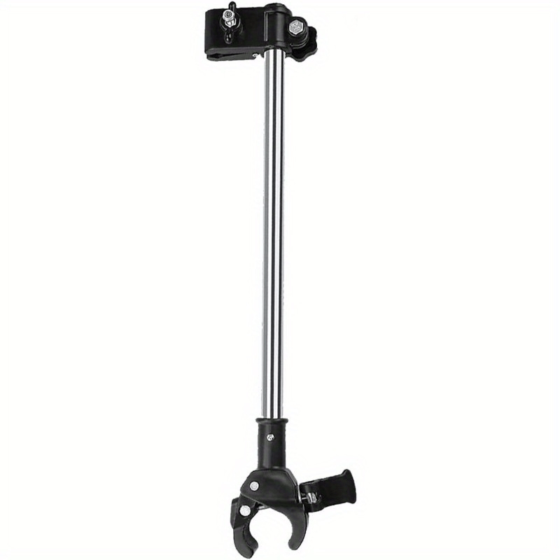 Adjustable Stroller Umbrella Holder Clip, No-Wrench Umbrella Mount Bracket for Baby Carriages, Walkers, Wheelchairs and Bikes, Outdoor Sun or Rain Use