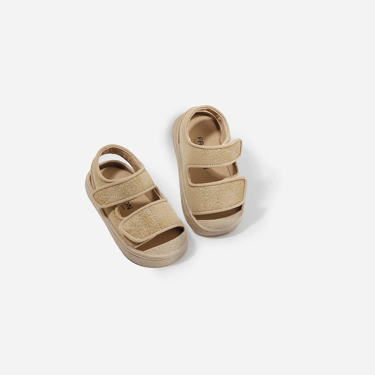 Toddler Summer Sandals with Soft Non-Slip Sole, Breathable Casual Shoes for Baby Boys and Girls, Dark Brown or White, US 4-8.5 Toddler Sizes