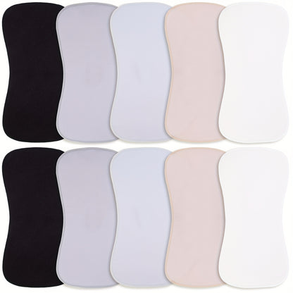 Baby Burp Cloths 10-Piece Set with Printed Style Options, Newborn Spit-Up Cloths and Washcloths for Boys and Girls, Everyday Feeding Essentials