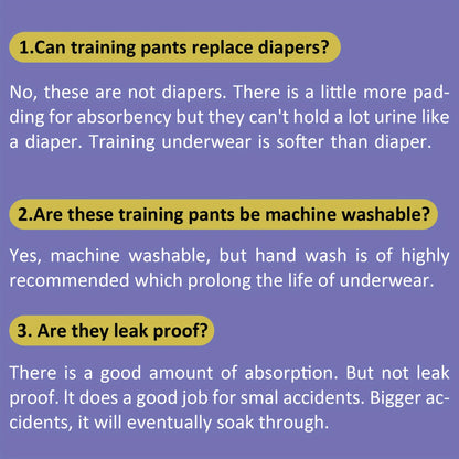 Boys' Potty Training Underwear 6-Pack, Soft Absorbent Toddler Training Pants in Mixed Colors, Multiple Listed Sizes for Everyday Toilet Learning