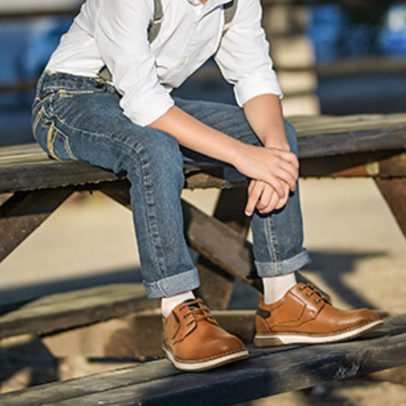 Boys Oxford Dress Shoes with Lightweight Anti-Slip Sole, Breathable Formal and Casual Shoes for School Uniforms, Award Ceremonies and Special Events