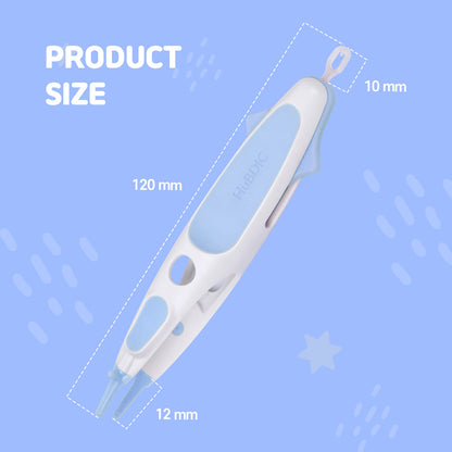 Rotating Baby Nose Cleaner Tweezer with Scoop & Loop for Newborns and Infants, BPA-Free PP Nasal Care Tool for Sticky or Dry Mucus, One-Hand Locking Design, Blue or Pink