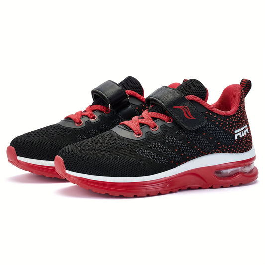 Kids Air Running Sneakers with Lightweight Feel and Non-Slip Design, Unisex Sport Shoes in Nine Color Options for Toddlers to Big Kids