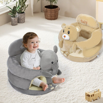 Baby Sofa Support Seat for Sitting Up, Plush Sit Me Up Floor Chair for Infants 0-12 Months, Padded Baby Seat for Posture and Muscle Development, Cozy Infant Lounger Chair