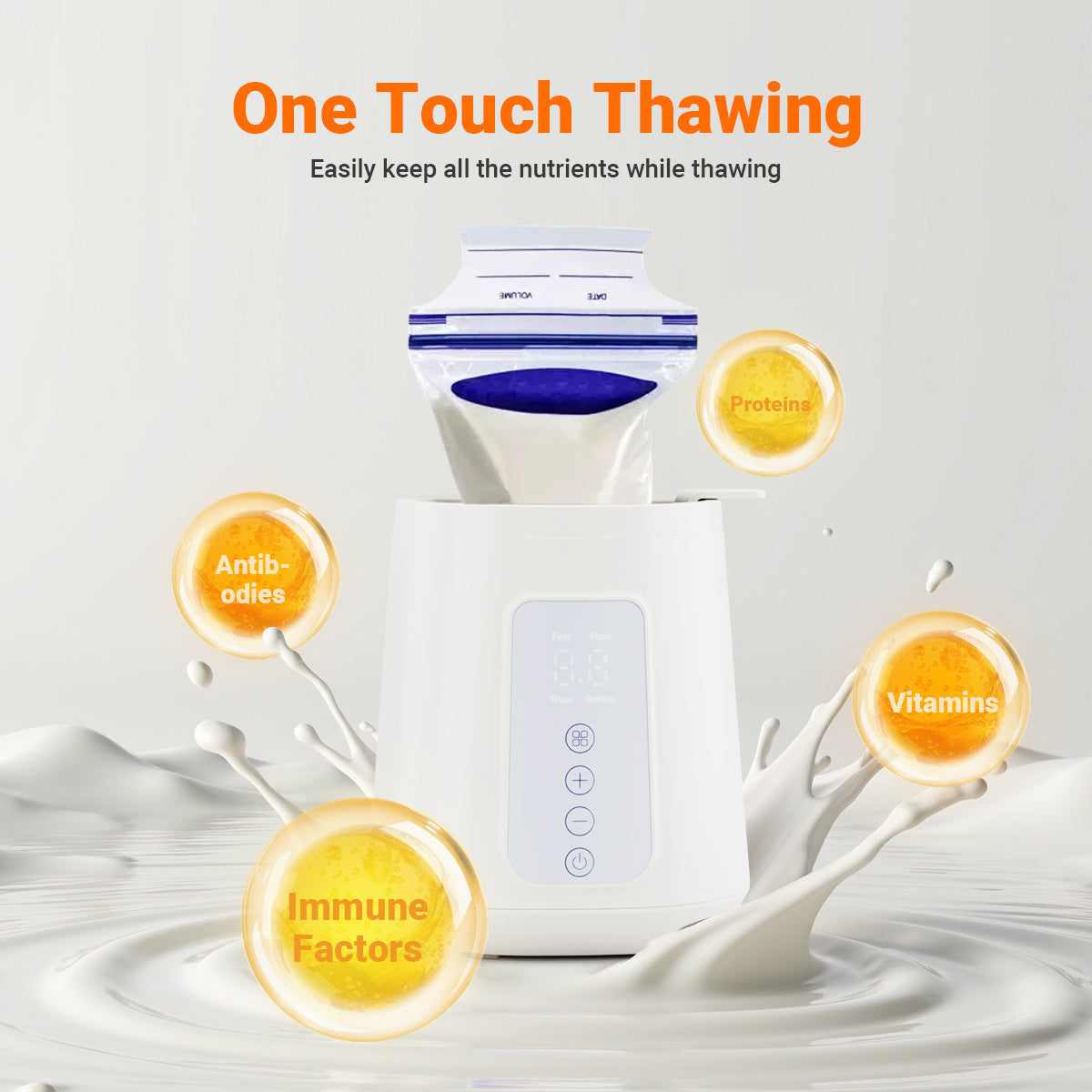 12-in-1 Baby Bottle Warmer with Timer, Fast Milk Heater for Breastmilk and Formula, Keep Warm, Thawing and Baby Food Jar Heating