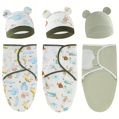 Newborn Swaddle Sacks 3-Pack for Babies 0-3 Months, Ergonomic Baby Swaddles for Early Sleep Routines, Multiple Color Options for Everyday Use