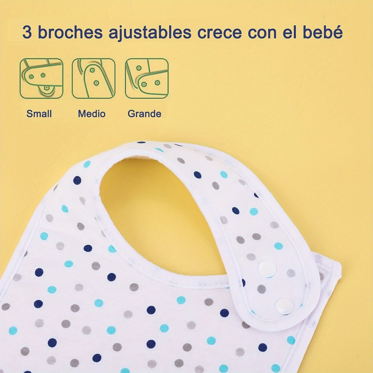 Snap-Closure Bandana Drool Bib Set for Babies 0–36 Months, Absorbent Adjustable-Fit Feeding Bibs for Boys and Girls for Daily Wear