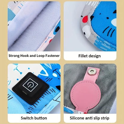 Self-Adhesive Portable Bottle Heater with 3 Adjustable Temperature Settings, Durable Travel Bottle Warmer for Outdoor Activities, Compact Modern Accessory for On-the-Go Feeding