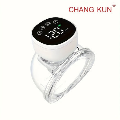 Hands Free Electric Breast Pump by CHANG KUN, Wearable In-Bra Milk Collector with 3 Modes, 9 Levels and 6.09 oz Capacity, 1 or 2 Pack