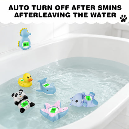 Floating Baby Bath Water Thermometer in Classic Panda Design, Infant Bathtub Temperature Checker for Supervised Bath Time and Nursery Bath Essentials