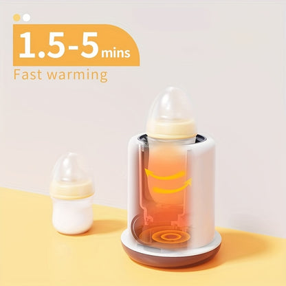 3-Minute Baby Bottle Warmer & Steam Sterilizer with Anti-Dry-Burn Protection and Automatic Shut-Off for Convenient Daily Bottle Preparation