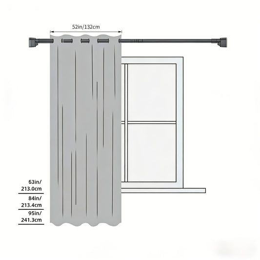 Blackout Curtains for Nursery, 2 Grommet-Top Panels with Coated Lining, Thermal Insulated Room-Darkening Drapes in Black, Gray or Beige