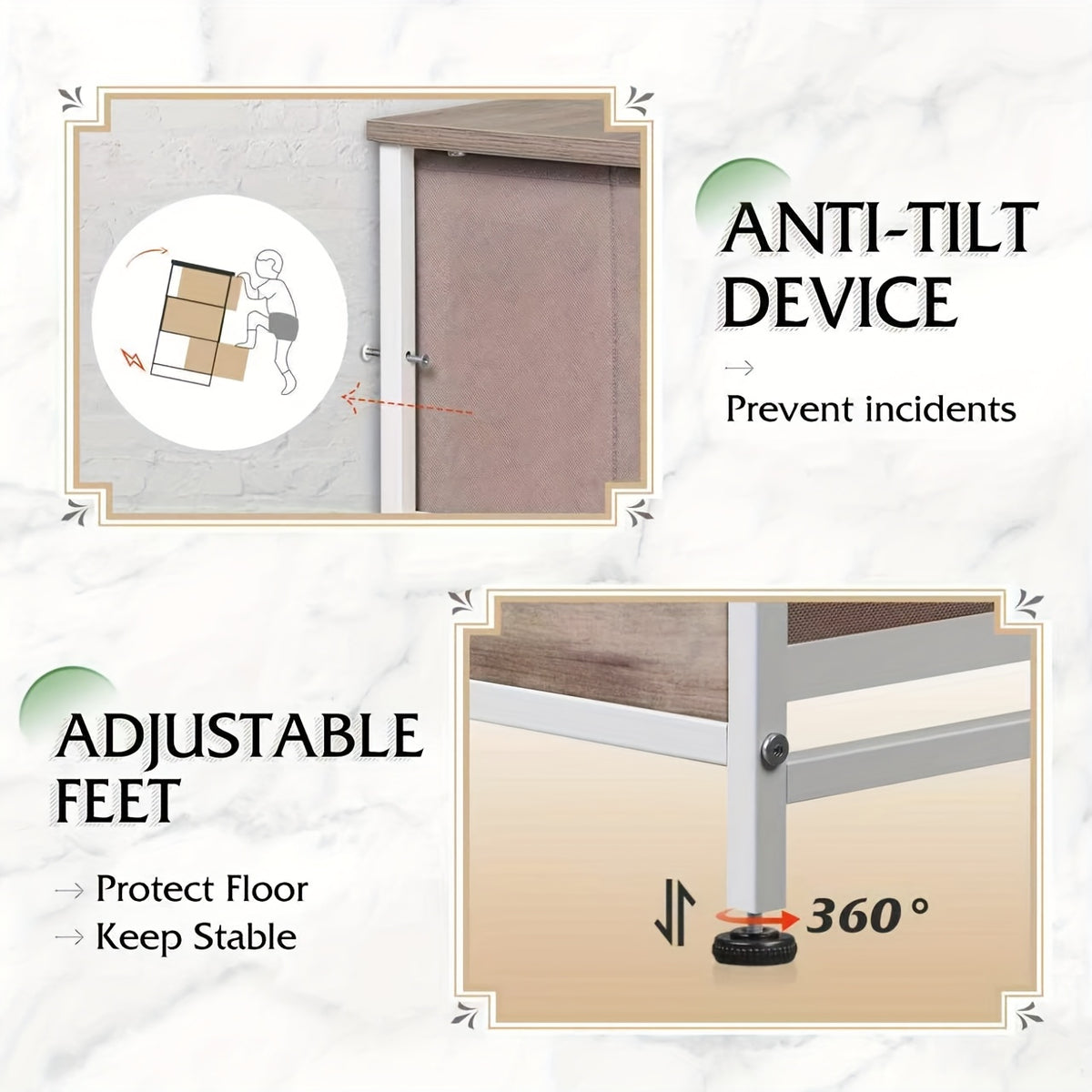 9 Drawer Storage Cabinet for Nursery and Bedroom, Chest of Drawers with Integrated Slide Rails, Multiple Color Options for Everyday Organization