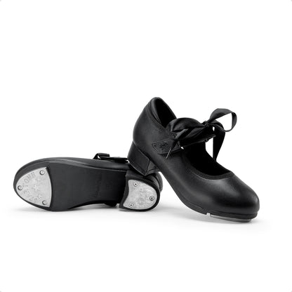 Children's Tap Shoes by DREAM PAIRS with Removable Satin Ribbons, Hook-and-Loop Strap and Cushioned Latex Insole for Girls and Boys Dance Classes and Recitals