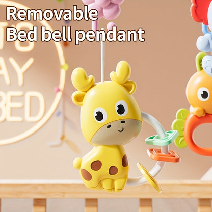 Baby Crib Mobile with Music and 360° Rotation, Remote Control, Soft Light and Timer, Animal Chimes for Nursery Decor, Ages 0–12 Months
