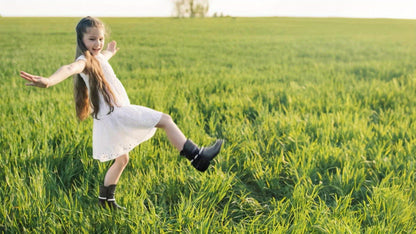 Plaid Side-Zip Ankle Boots for Girls - Stylish Low Heel Boots with Warm Lining, Non-Slip Outsole, Easy On and Off for Little Kid & Big Kid, Perfect for Fall and Winter