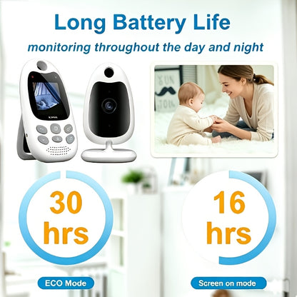 No WiFi Baby Monitor with Camera and Audio, BOIFUN VB610 Portable 2-Inch Screen with Night Vision, Two-Way Talk, VOX Mode and Temperature Alerts