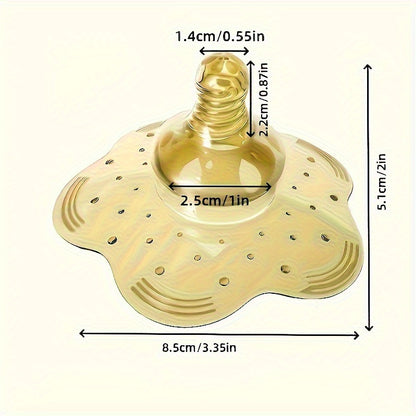 Nursing Nipple Covers for Breastfeeding Moms, Portable Breast Pad Style Nipple Protectors in Brown or Transparent for Everyday Nursing Essentials