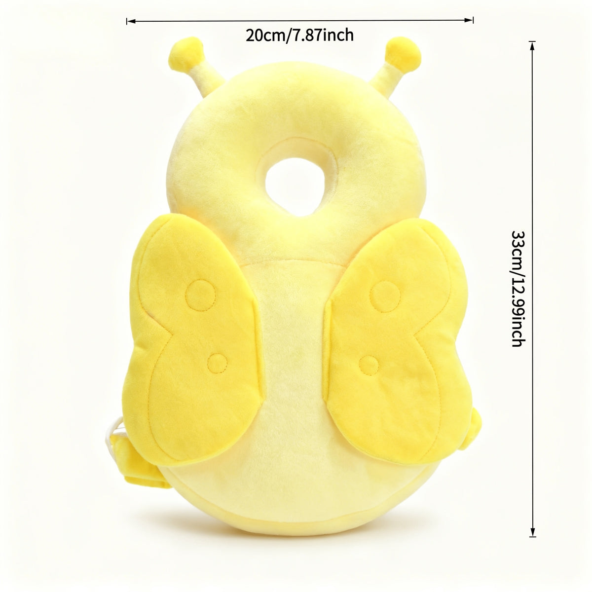 Toddler Head Protection Backpack with Plush Animal Back Cushion, Adjustable Shoulder and Chest Straps for Supervised Crawling and First Steps