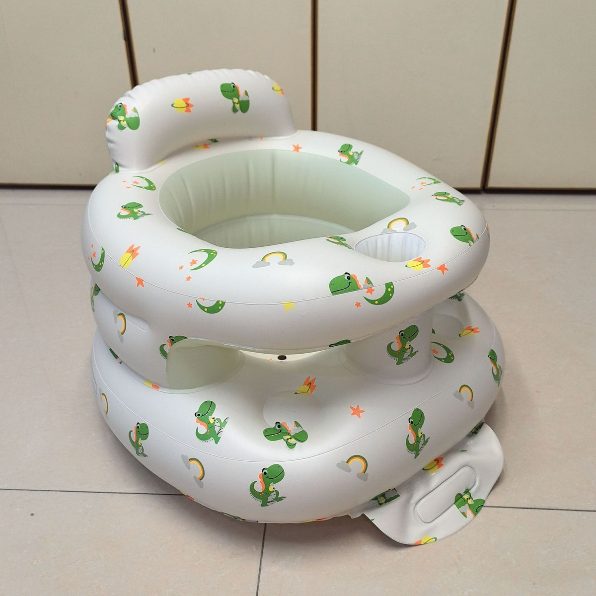 Inflatable Baby Sit-Up Chair Seat for Learning to Sit, Spine-Safe Infant Sitting Support Sofa, Portable Posture Training Gadget for Babies Practicing Independent Upright Sitting at Home
