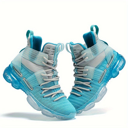 Blue Kids Running and Tennis Sneakers for Boys and Girls, Sporty Everyday Shoes in Little Kid and Big Kid Sizes for Active Casual Outfits