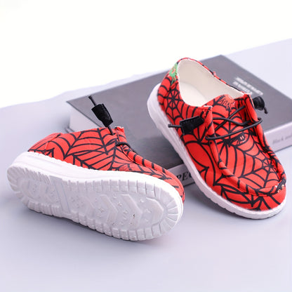 Boys Red Mesh Sneakers, Lightweight Breathable Casual Shoes for Toddler, Little Kid and Big Kid Indoor or Outdoor Spring and Fall Wear