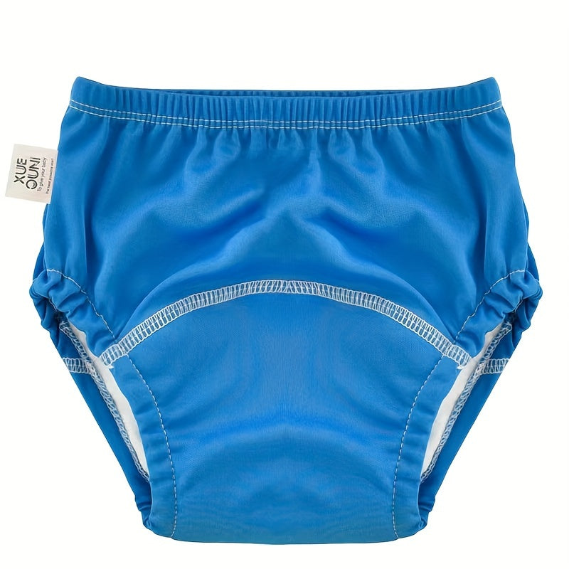 Solid Color Reusable Potty Training Underwear 6-Pack, Washable Breathable Toddler Learning Pants in Blue or Pink Mixes, Sizes 100 and 110