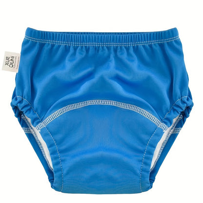 Solid Color Reusable Potty Training Underwear 6-Pack, Washable Breathable Toddler Learning Pants in Blue or Pink Mixes, Sizes 100 and 110