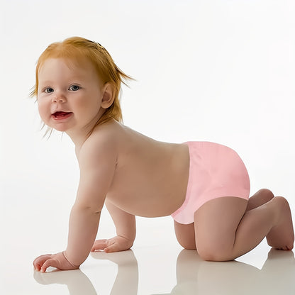 Breathable Toddler Potty Training Briefs 6-Pack, Soft Learning Underwear for Boys and Girls in Blue, Pink or Cartoon Styles with Weight-Based Sizes