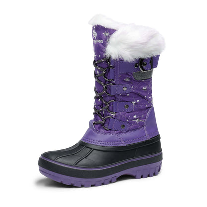 Waterproof Kids Snow Boots by DREAM PAIRS, Thermolite-Insulated Winter Footwear with One-Pull Bungee Laces for Toddler, Little Kid and Big Kid