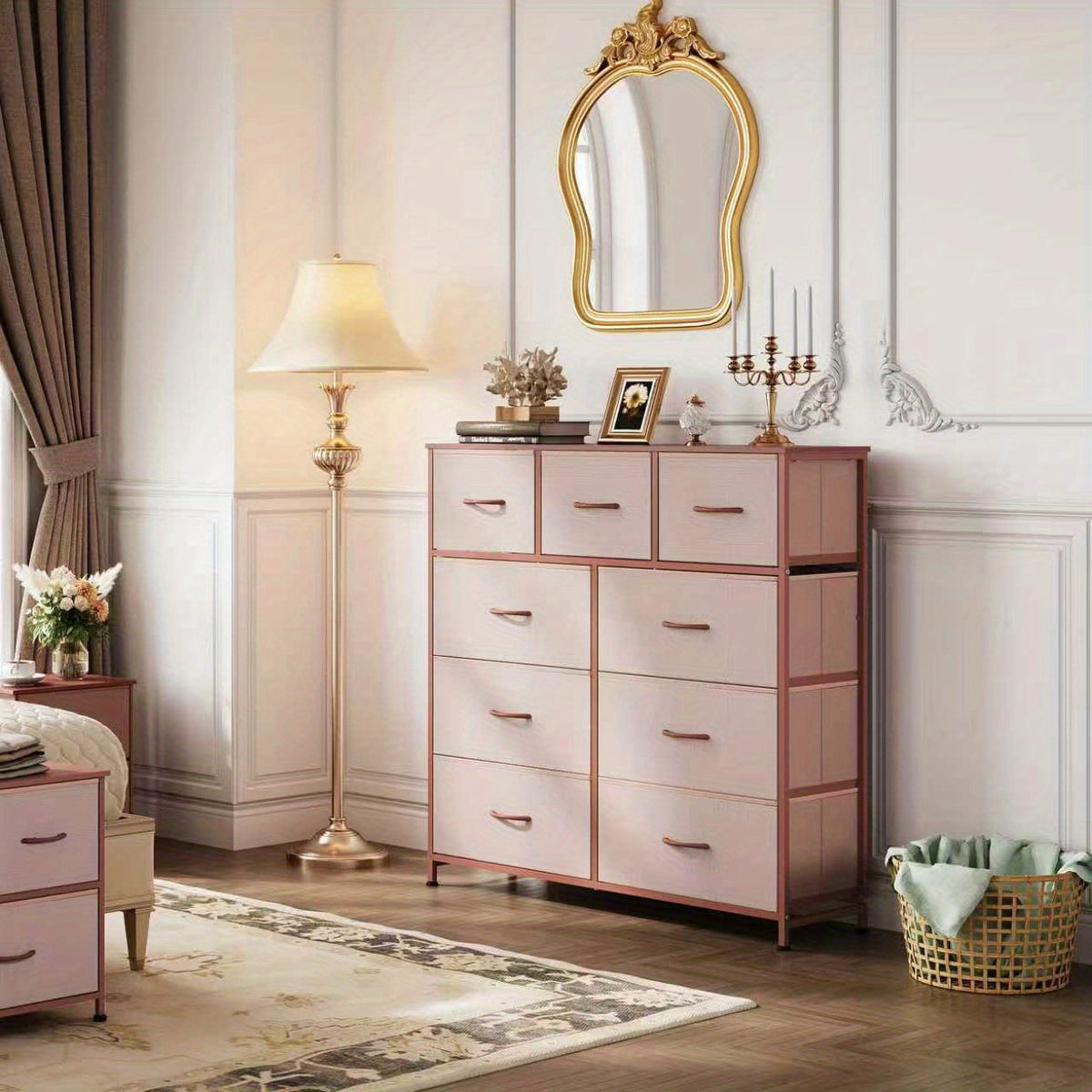 9 Drawer Storage Cabinet for Nursery and Bedroom, Chest of Drawers with Integrated Slide Rails, Multiple Color Options for Everyday Organization