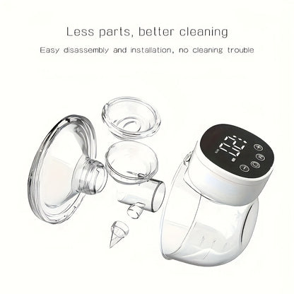 Hands Free Electric Breast Pump by CHANG KUN, Wearable In-Bra Milk Collector with 3 Modes, 9 Levels and 6.09 oz Capacity, 1 or 2 Pack