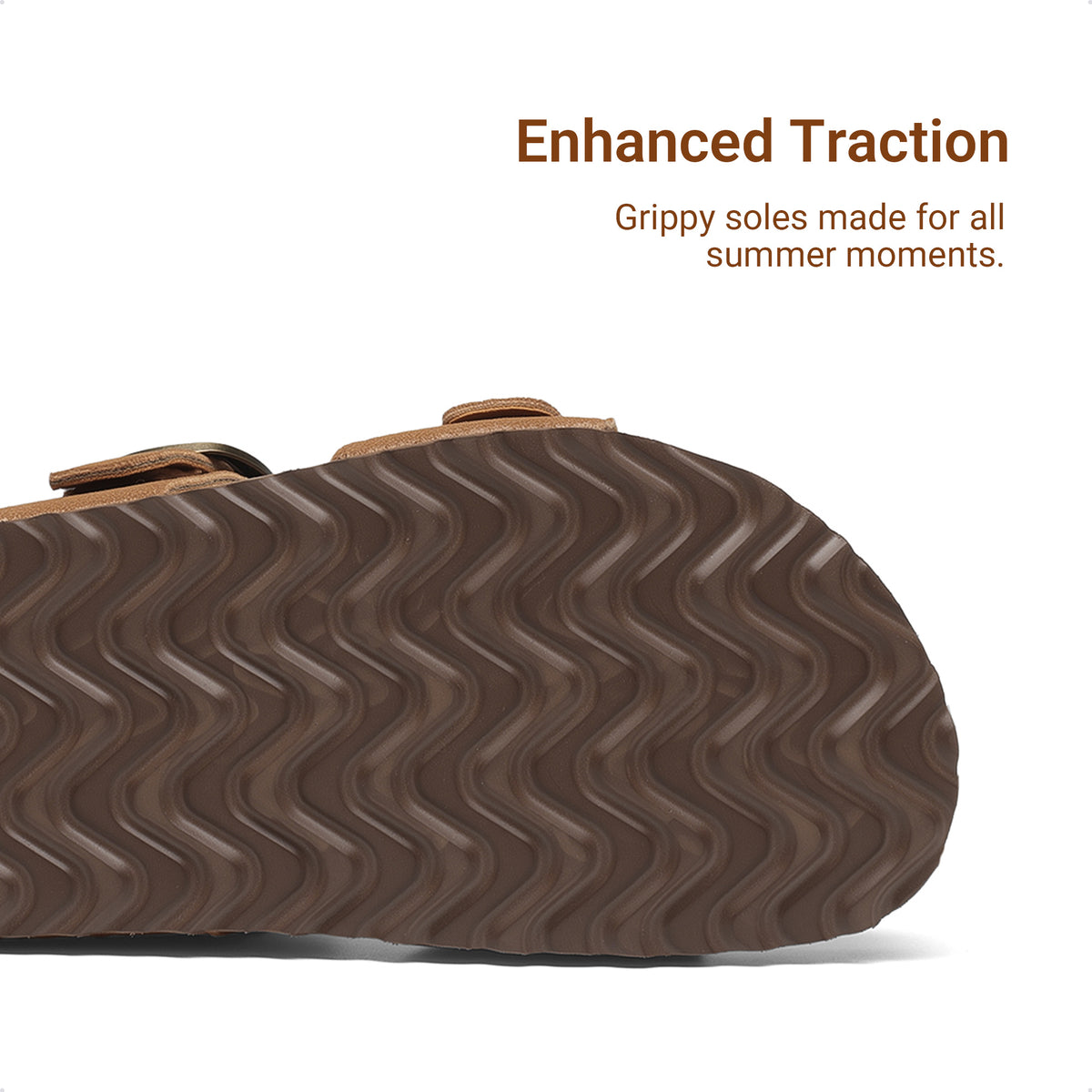 Kids Two-Buckle Slide Sandals by DREAM PAIRS with Adjustable Straps, Flexible Outsole and Padded Midsole in Beige, Camel or Dark Brown for Casual Wear