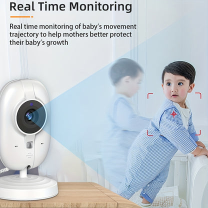 Video Baby Monitor with Camera and Night Vision, No-WiFi ABM 600 Nursery Monitor with Two-Way Talk, VOX Mode, Temperature Sensor and 8 Lullabies