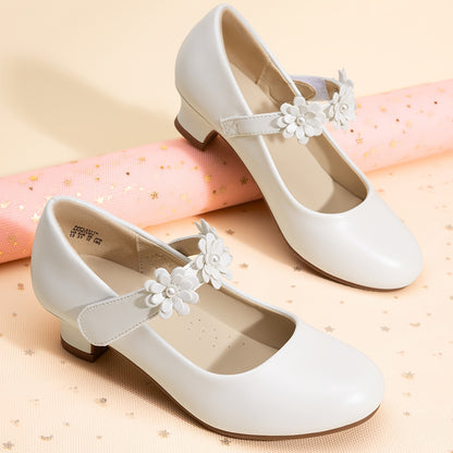 Rhinestone Ballet Flats for Girls, Mary Jane Dress Shoes with a Shimmering Look, Round-Toe Slip-On Party Shoes for Toddlers and Big Kids, Weddings