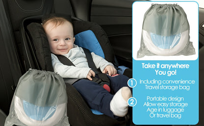 Foldable Travel Potty Chair for Boys and Girls with Storage Bag and 20 Disposable Liners Included, Portable Toddler Potty Seat for Indoor and Outdoor Use, Easy to Clean and Carry